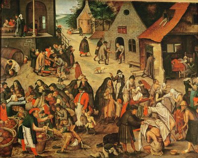 Werke der Barmherzigkeit von Pieter Brueghel the Younger